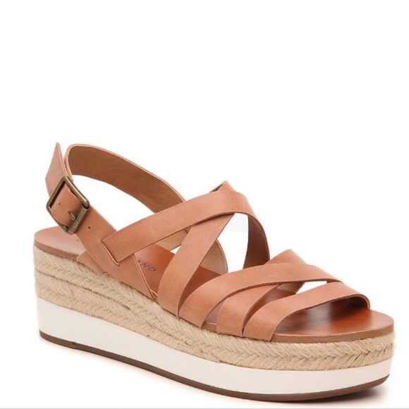 Lucky Brand Shoes - Lucky brand leather platform gladiator espadrilles
